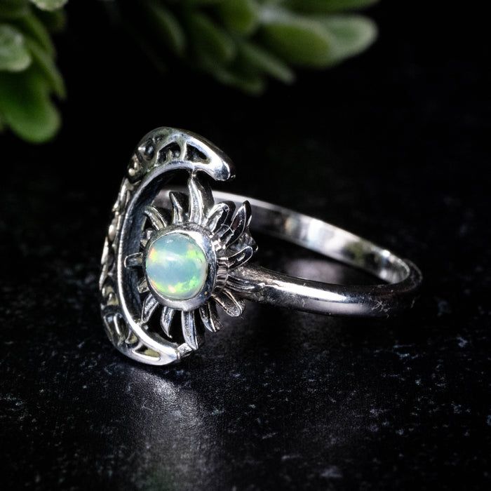 Ethiopian Opal Ring 4.5mm Size 9