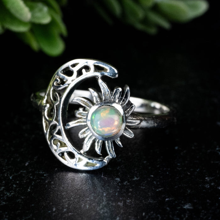Ethiopian Opal Ring 4.5mm Size 9