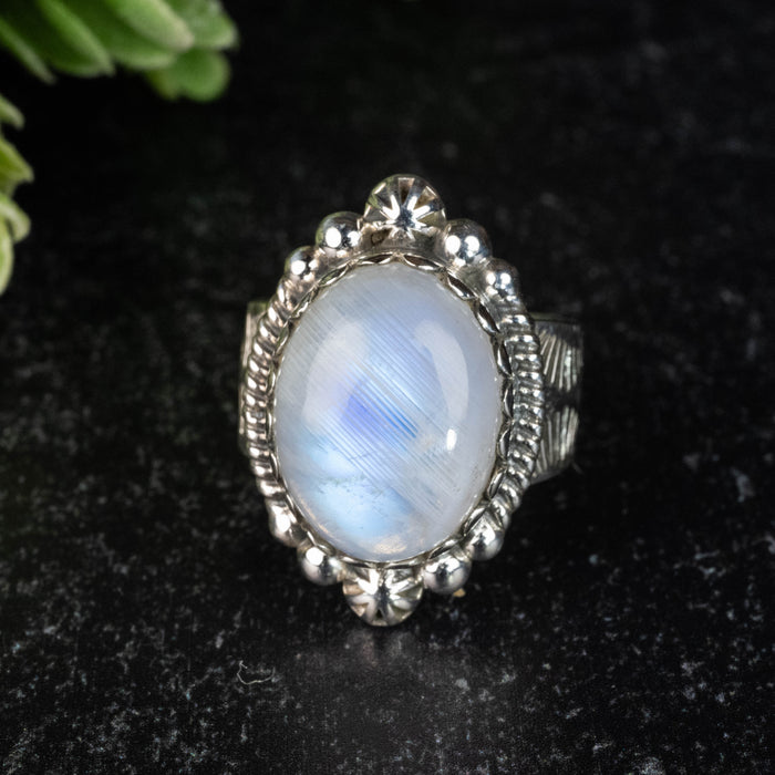 Moonstone Ring 16x12mm Size 7