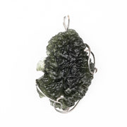 Moldavite Pendant 10.66 g 43x26mm - InnerVision Crystals