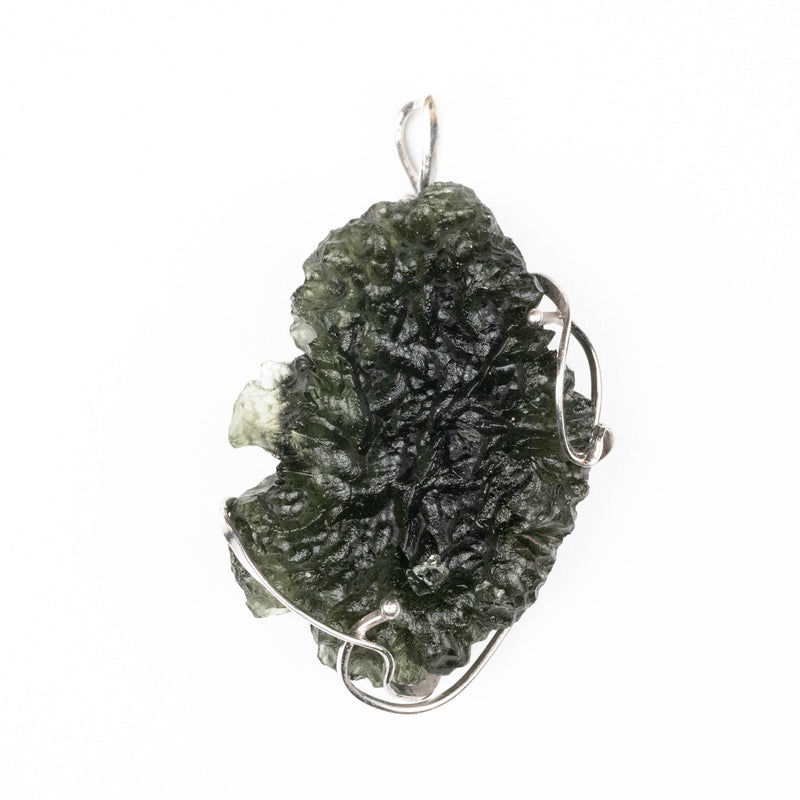 Moldavite Pendant 10.66 g 43x26mm - InnerVision Crystals