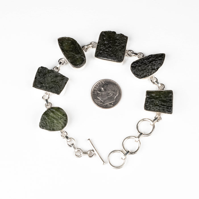 Moldavite Bracelet 8" 27.46 g