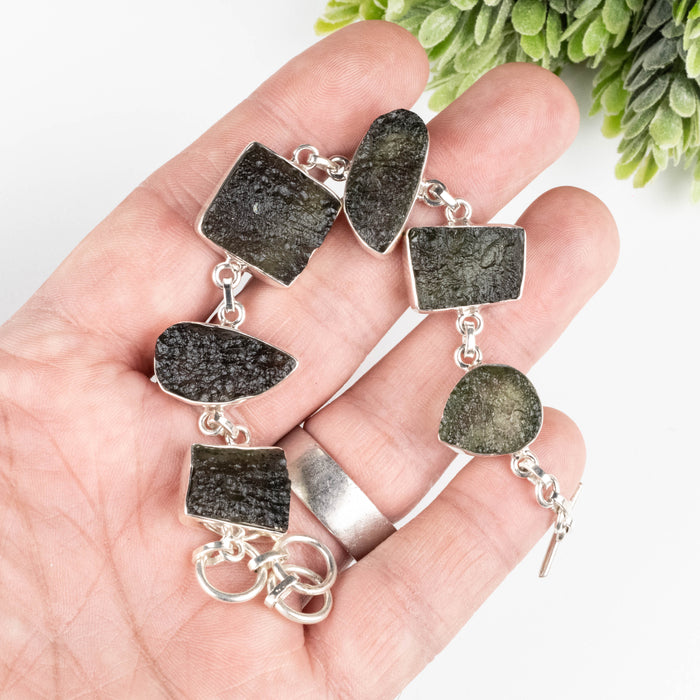 Moldavite Bracelet 8" 27.46 g