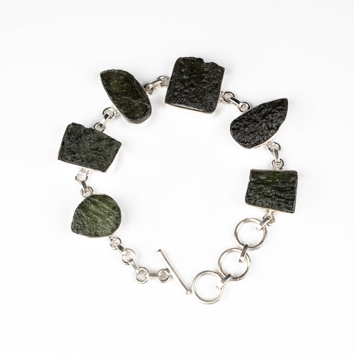 Moldavite Bracelet 8" 27.46 g