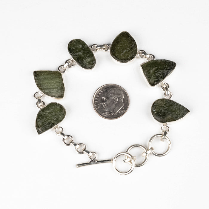 Moldavite Bracelet 7.75" 17.88 g