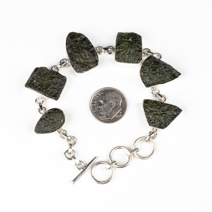 Moldavite Bracelet 8" 24.28 g