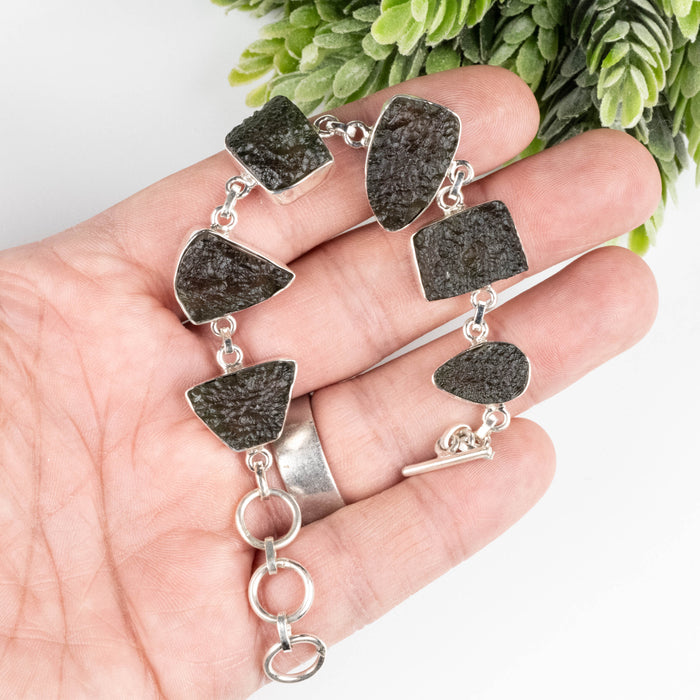 Moldavite Bracelet 8" 24.28 g
