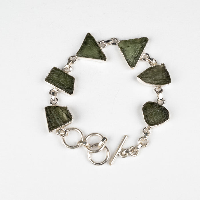 Moldavite Bracelet 7.5" 14.88 g