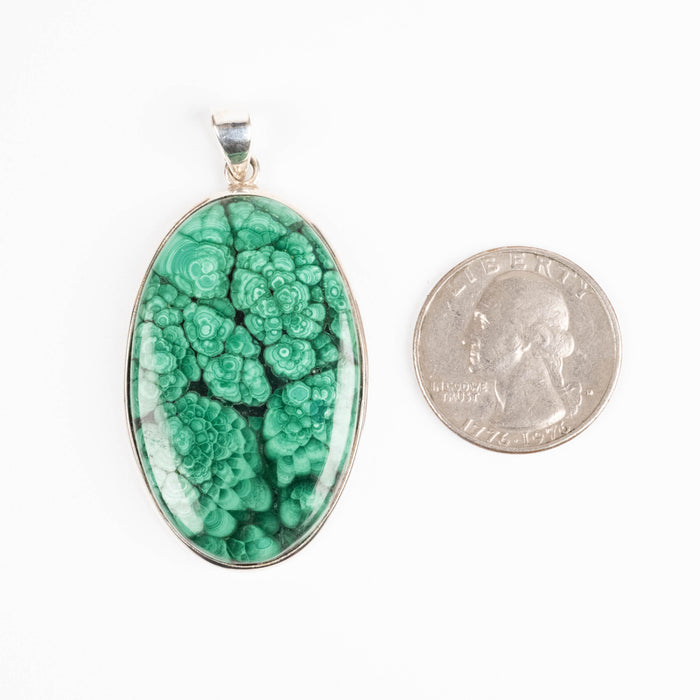 Malachite Pendant 19.43 g 54x28mm