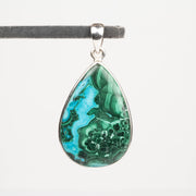 Chrysocolla + Malachite Pendant 10.93 g 46x24mm - InnerVision Crystals