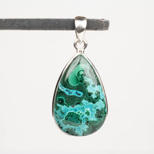 Chrysocolla + Malachite Pendant 8.83 g 42x19mm - InnerVision Crystals