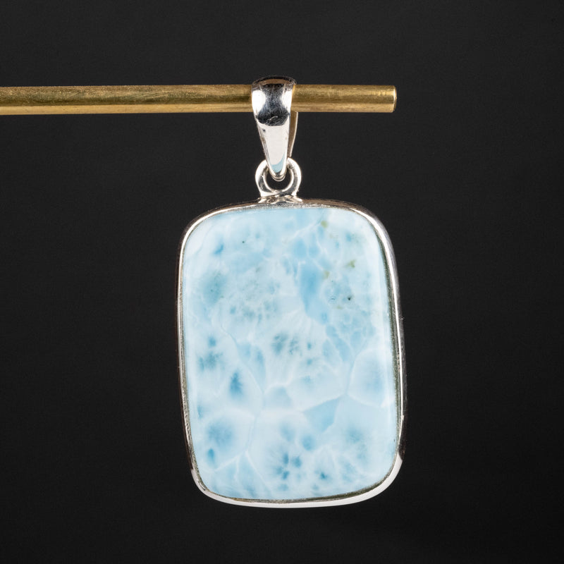 Larimar Pendant 10.52 g 43x23mm - InnerVision Crystals