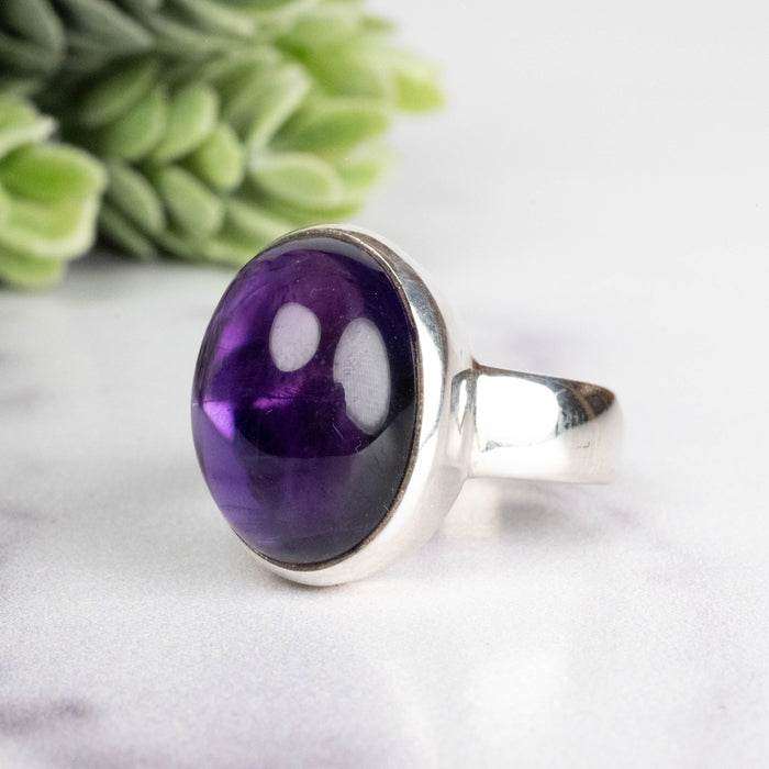 Amethyst Ring 16x12mm Size 7.5