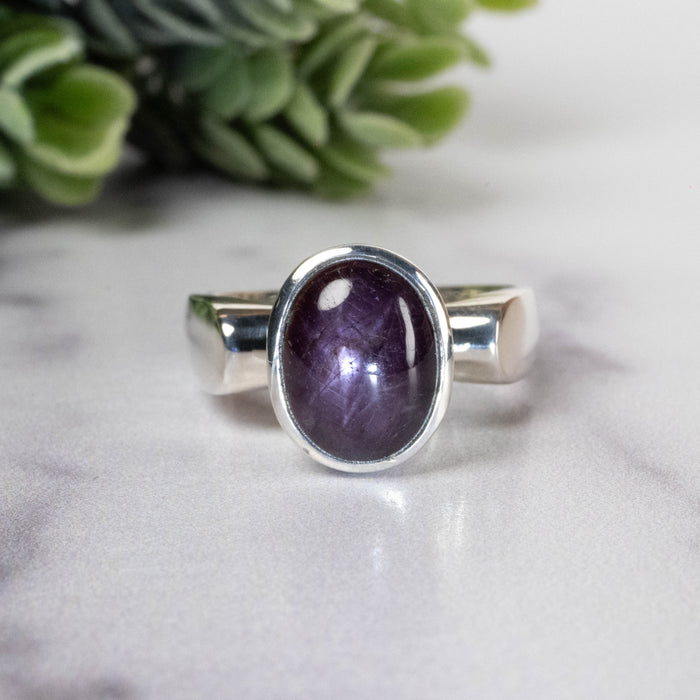 Star Ruby Ring 11x8mm Size 7
