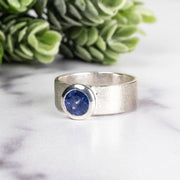 Tanzanite Ring 6mm Size 7 - InnerVision Crystals