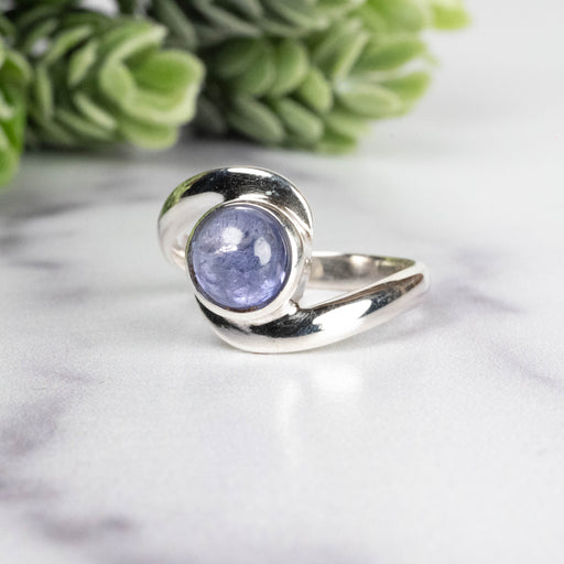 Tanzanite Ring 7mm Size 8 - InnerVision Crystals