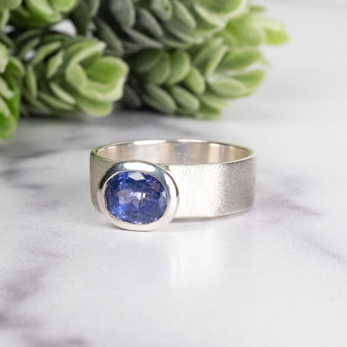Tanzanite Ring 8x6mm Size 9