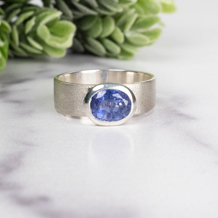 Tanzanite Ring 8x6mm Size 9