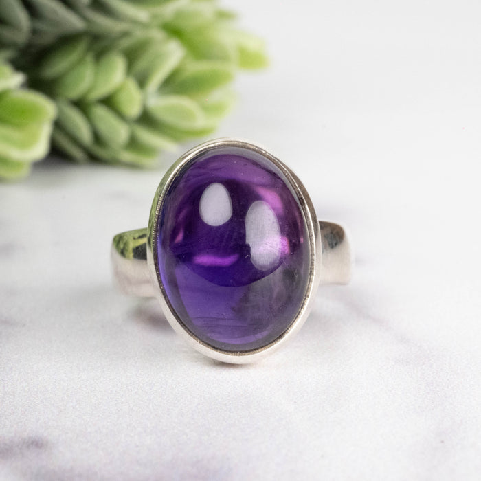 Amethyst Ring 16x12mm Size 7.5