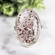 Cacoxenite Ring 25x15mm Size 9.5 - InnerVision Crystals