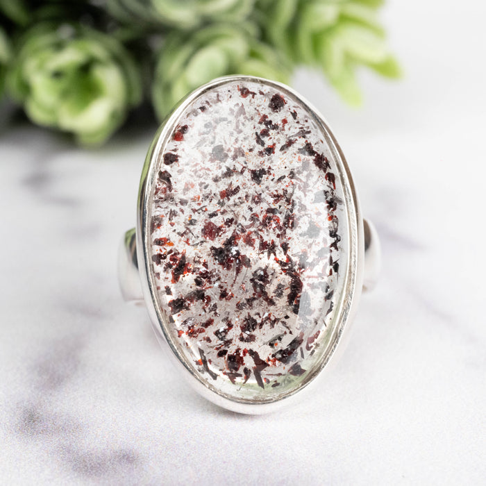 Cacoxenite Ring 25x15mm Size 9.5