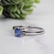 Tanzanite Ring 5x4mm Size 8 - InnerVision Crystals
