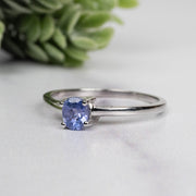 Tanzanite Ring 5x4mm Size 8 - InnerVision Crystals