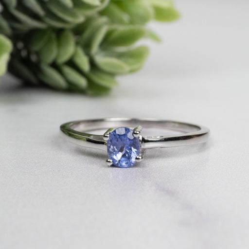 Tanzanite Ring 5x4mm Size 8 - InnerVision Crystals