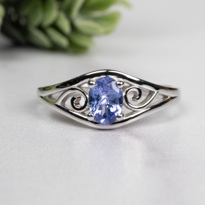 Tanzanite Ring 6.5x4.5mm Size 9