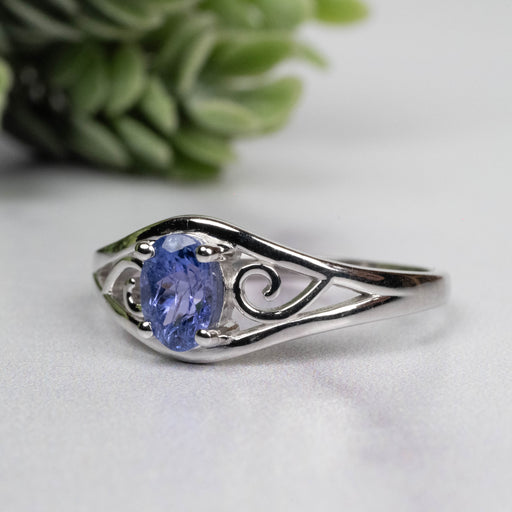 Tanzanite Ring 6.5x4.5mm Size 9 - InnerVision Crystals