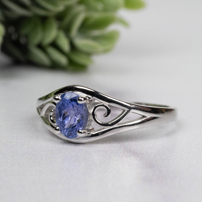 Tanzanite Ring 6.5x4.5mm Size 9