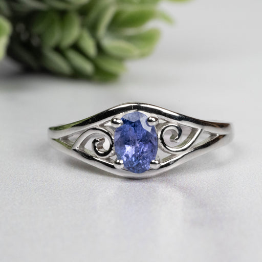 Tanzanite Ring 6.5x4.5mm Size 9 - InnerVision Crystals