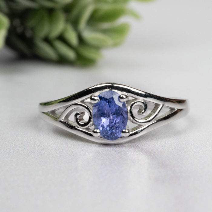 Tanzanite Ring 6.5x4.5mm Size 9