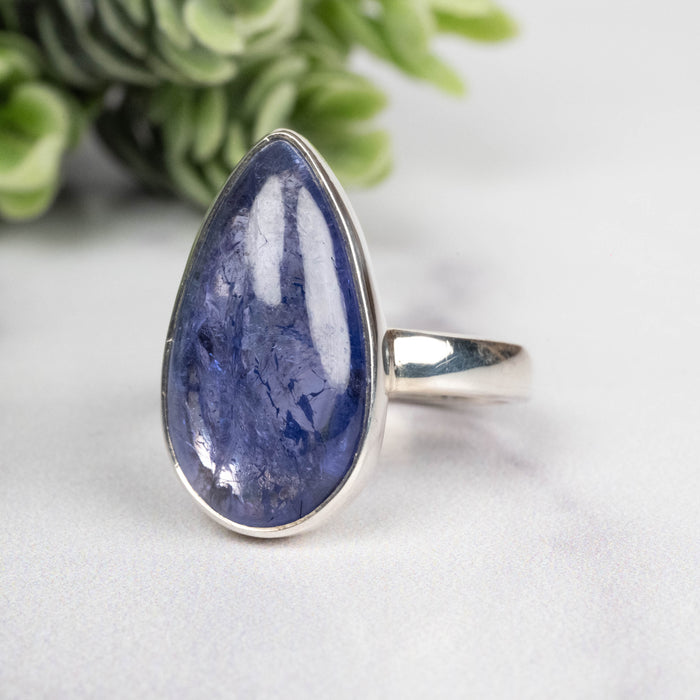 Tanzanite Ring 20x11mm Size 7 Adjustable