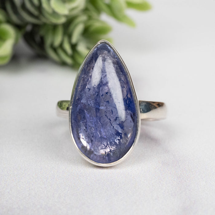 Tanzanite Ring 20x11mm Size 7 Adjustable