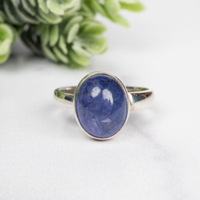 Tanzanite Ring 12x9mm Size 8 Adjustable