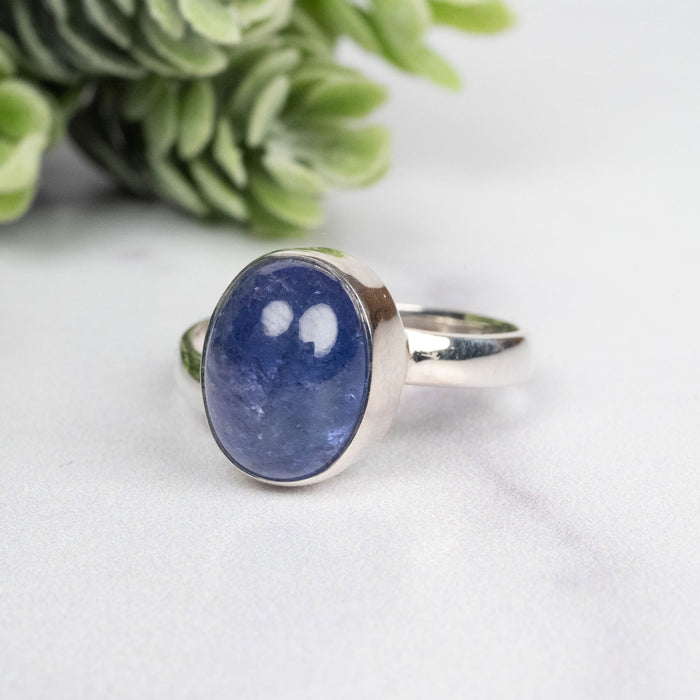 Tanzanite Ring 12x9mm Size 8 Adjustable