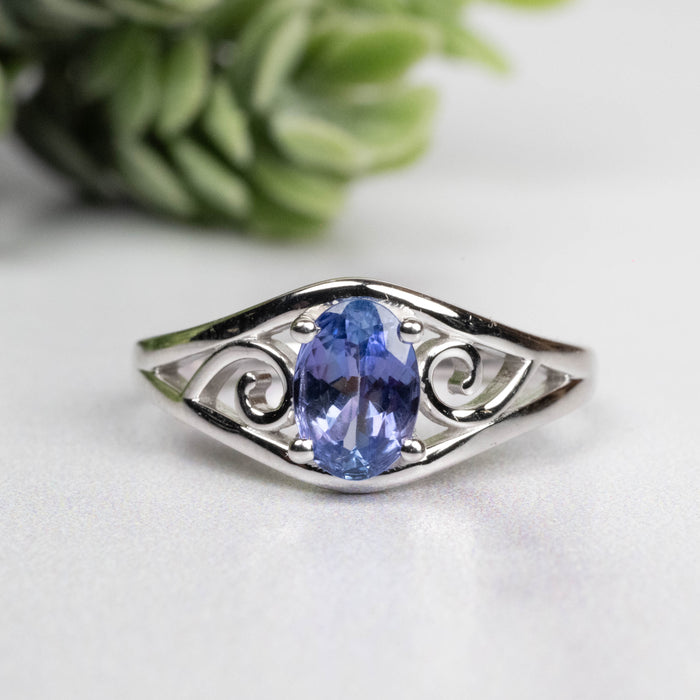 Tanzanite Ring 6.5x4.5mm Size 6
