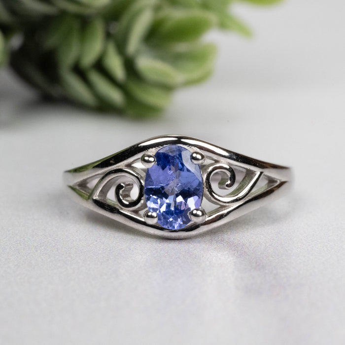 Tanzanite Ring 6.5x4.5mm Size 7