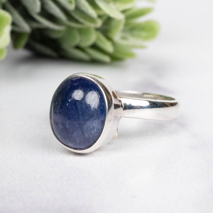 Tanzanite Ring 10x8mm Size 7.5 Adjustable
