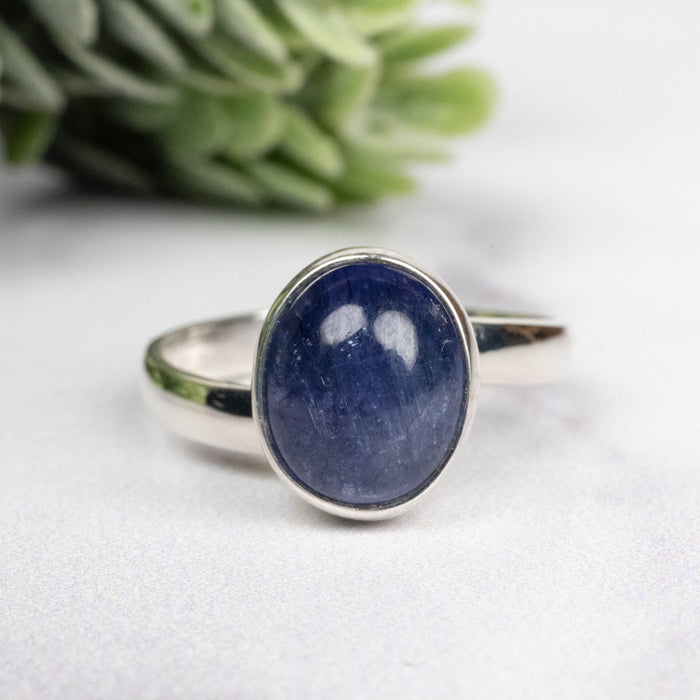 Tanzanite Ring 10x8mm Size 7.5 Adjustable