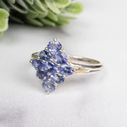 Tanzanite Ring 4x3mm Size 8 - InnerVision Crystals