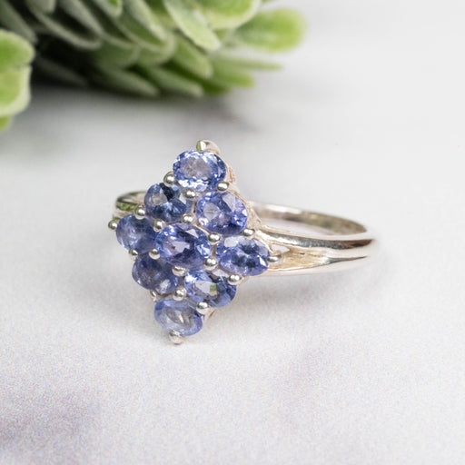 Tanzanite Ring 4x3mm Size 8 - InnerVision Crystals
