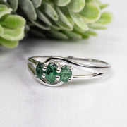 Emerald Ring 3-5mm Size 10 - InnerVision Crystals