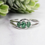 Emerald Ring 3-5mm Size 10 - InnerVision Crystals