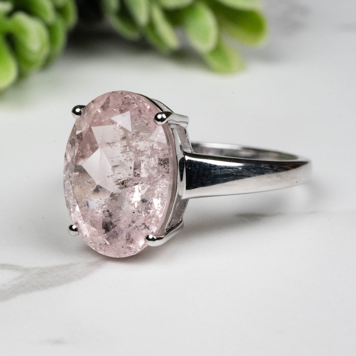 Morganite Ring 13x10mm Size 9
