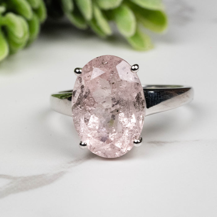 Morganite Ring 13x10mm Size 9