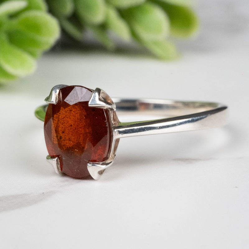 Orange Kyanite Ring 9x7mm Size 9