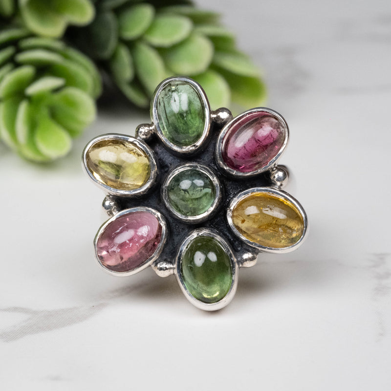 Tourmaline Ring 4mm-6mm Size 7