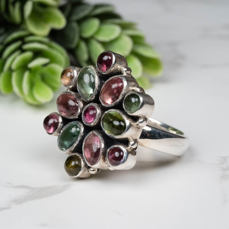 Tourmaline Ring 3mm-5.5mm Size 7 Adjustable